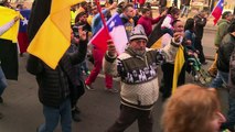 Taxistas en Chile marchan contra Uber y Cabify