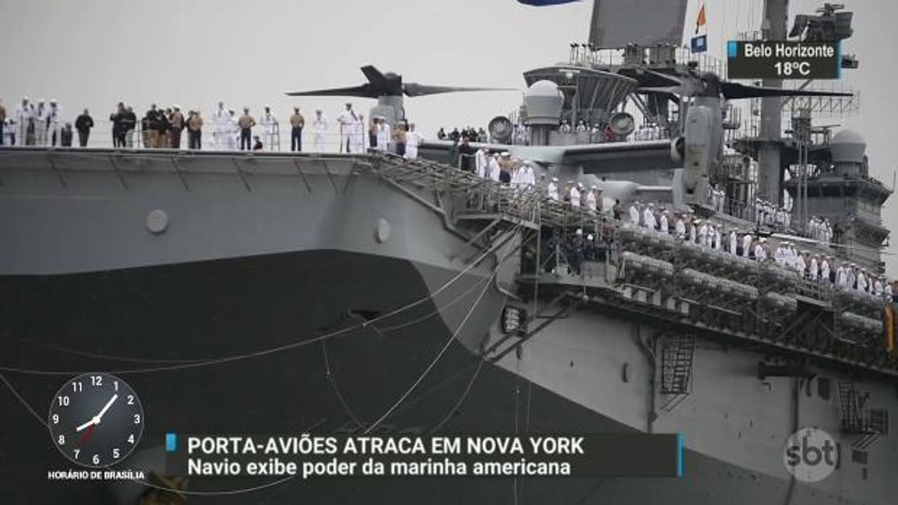 SBT embarca em porta-aviões americano usado na guerra contra o Estado Islâmico