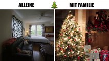 Weihnachten alleine VS. Weihnachten mit Familie -rJd32ZydeFg