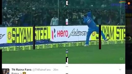Suresh Raina flying on field, Watch amazing fielding on boundary_ �