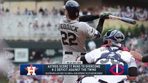 Astros score 11 runs in the eighth to overcome 8-2 deficit against Twins