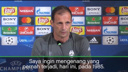 VIRAL: Sepakbola: Allegri Beri Penghormatan Pada Korban Heysel