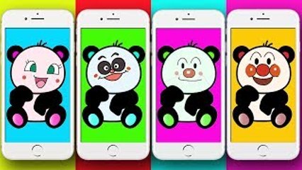 アンパンマン アニメ ❤️ 学ぶ 色 カラフル なアイスクリーム ❤ だだんだん ばいきんまん ❤ 赤ちゃん泣き止む！ anpanman learn color