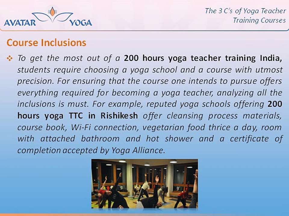 The 3 C’s of Yoga Teacher Training Courses
