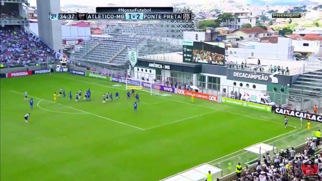 16.Segundo Gol do Atlético MG 2 x 2 Ponte Preta - Rafael Moura - Brasileirão 2017