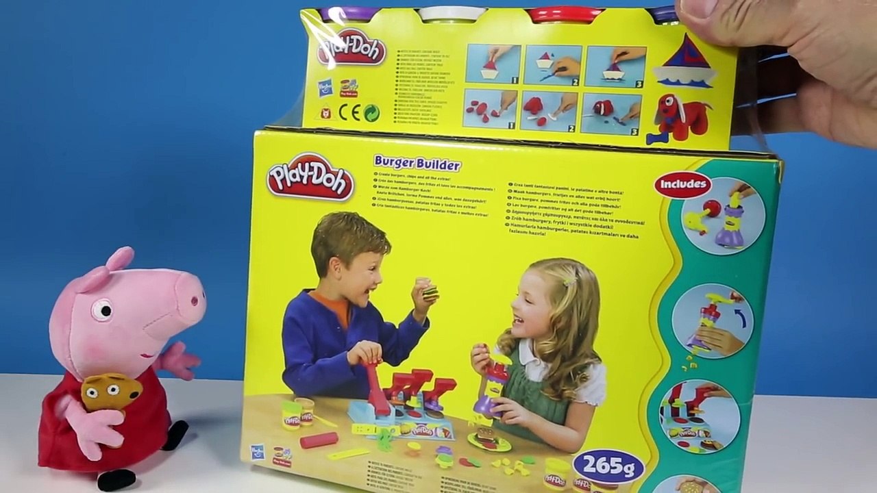 Play Doh Burger Builder Playset Make Your Own Play Dough Hamburgers and Fries!