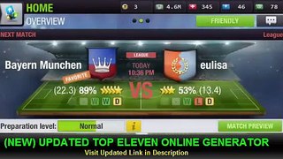 Top Eleven Hack Tool Generate Unlimited Cash and Tokens Free1
