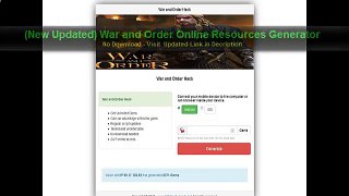 War and Order Hacking Tool Free Gems [Cheats for Android and iOS] UPDATED WORKING 1