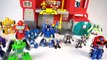 TRANSFORMERS RESCUE BOTS OPTIMUS PRIME RACING TRAILER HAULER BLURR SIDESWIPE BUMBLEBEE TOY