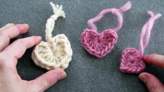 DIY Häkeln mit Wollresten - Herzen, einfach   schnell für