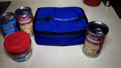 Electric Lunch Box Soup Cooked in the Can Hot Lo