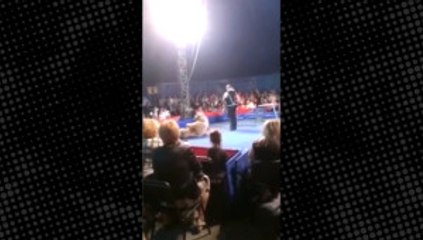 Sirkte dehşet! Aralarına atladı (+18)