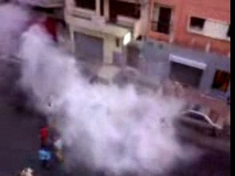 Explosion d'une Mercedes Casablanca