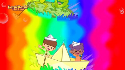 ROW ROW ROW YOUR BOAT with lyrics - Lottie Dottie Chicken-o8b1MiVo6p8