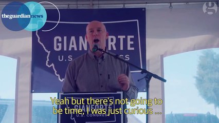 Republican Greg Gianforte 'body slams' Guardian reporter in Montana – audio