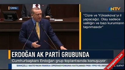 Cumhurbaşkanı Erdoğan'ın AK Parti grubu konuşması