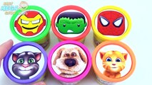 Superhero Learning Colors Play Doh Cups Paw Patrol Spiderman Hulk Finger Family Nursery Rh