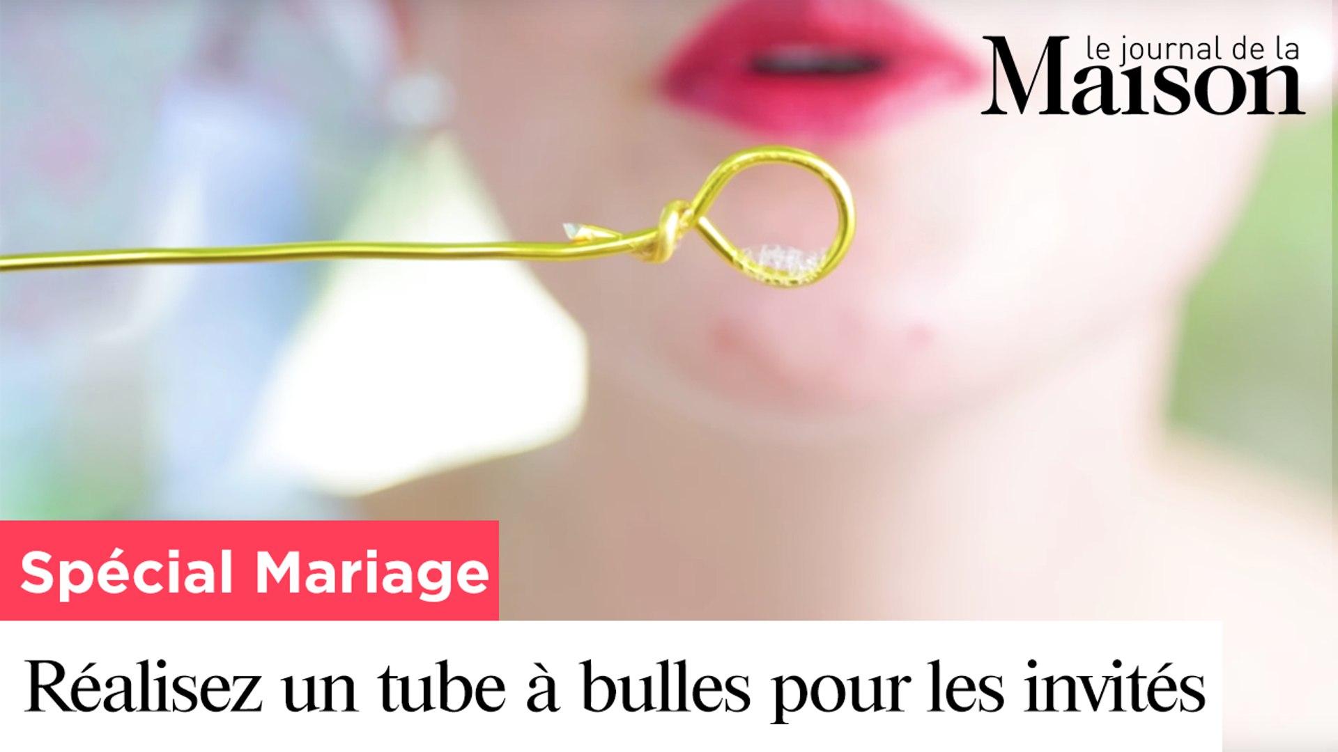 Tube à bulles mariage - Mariage