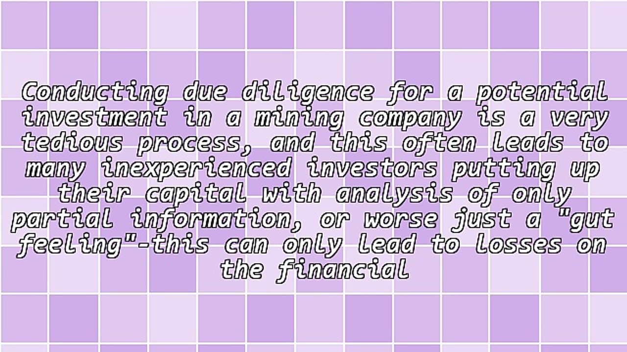 Should You Invest In A Mining Company's Shares?