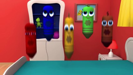 Five Little Crayons - Red ♫ Sing Along �