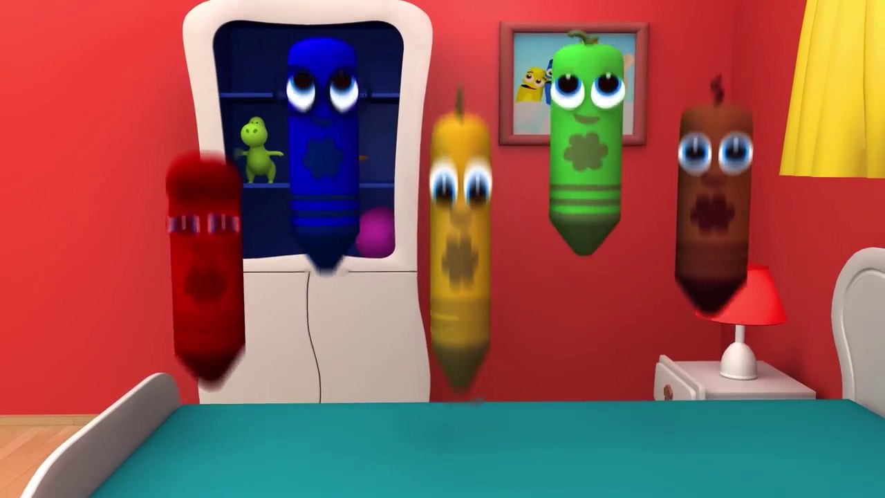 Five Little Crayons - Red ♫ Sing Along �