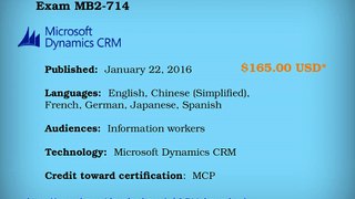 How To Pass Microsoft MB2-714 Exam Question | Dumps4download
