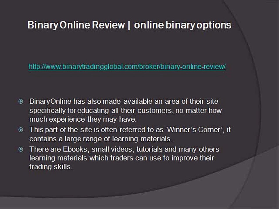 Binary Online Review | online binary options