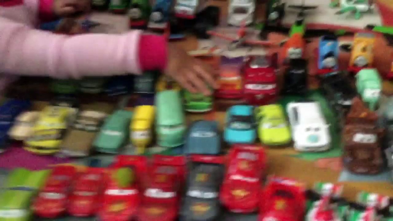 Jaden showing his cars