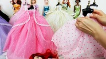 Disney Princess Belle Snow white Ariel Elsa Jasmine Cinderella Barbie Wedding Dresses