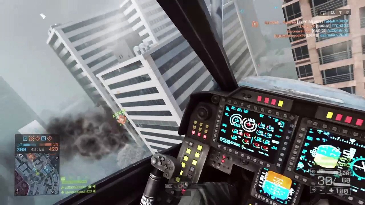 BF4 online helicopter gameplay