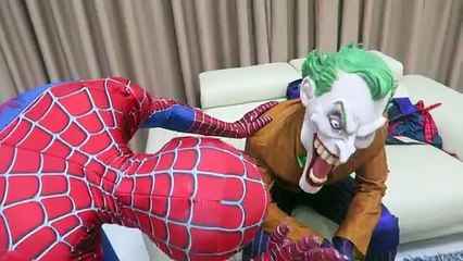 Spiderman SAW a Robot! Terminator w  Hulk Vs Venom Vs Joker Superheroes Robot Action Movie