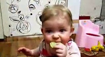 Try not to laugh funny child face expression