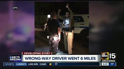 DPS: Wrong-way driver arrested on the US 60 after crashing into five vehicles