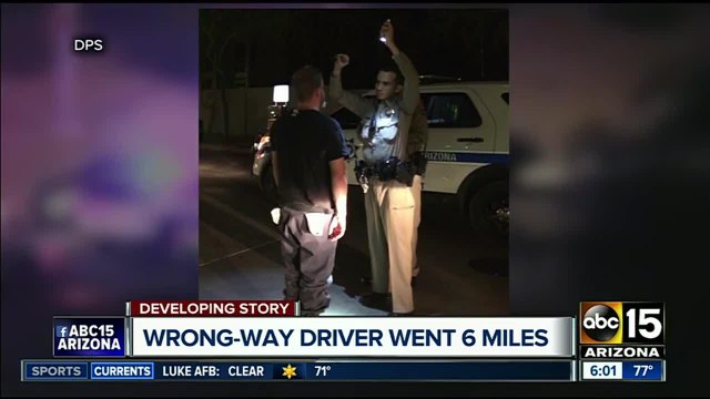 DPS: Wrong-way driver arrested on the US 60 after crashing into five vehicles