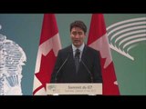 #G7Taormina, Conferenza stampa del Primo Ministro Canadese Justin Trudeau (27.05.17)