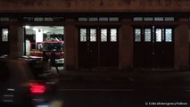 Fire engines responding x2 - London Fire Brigade with hi-lo s