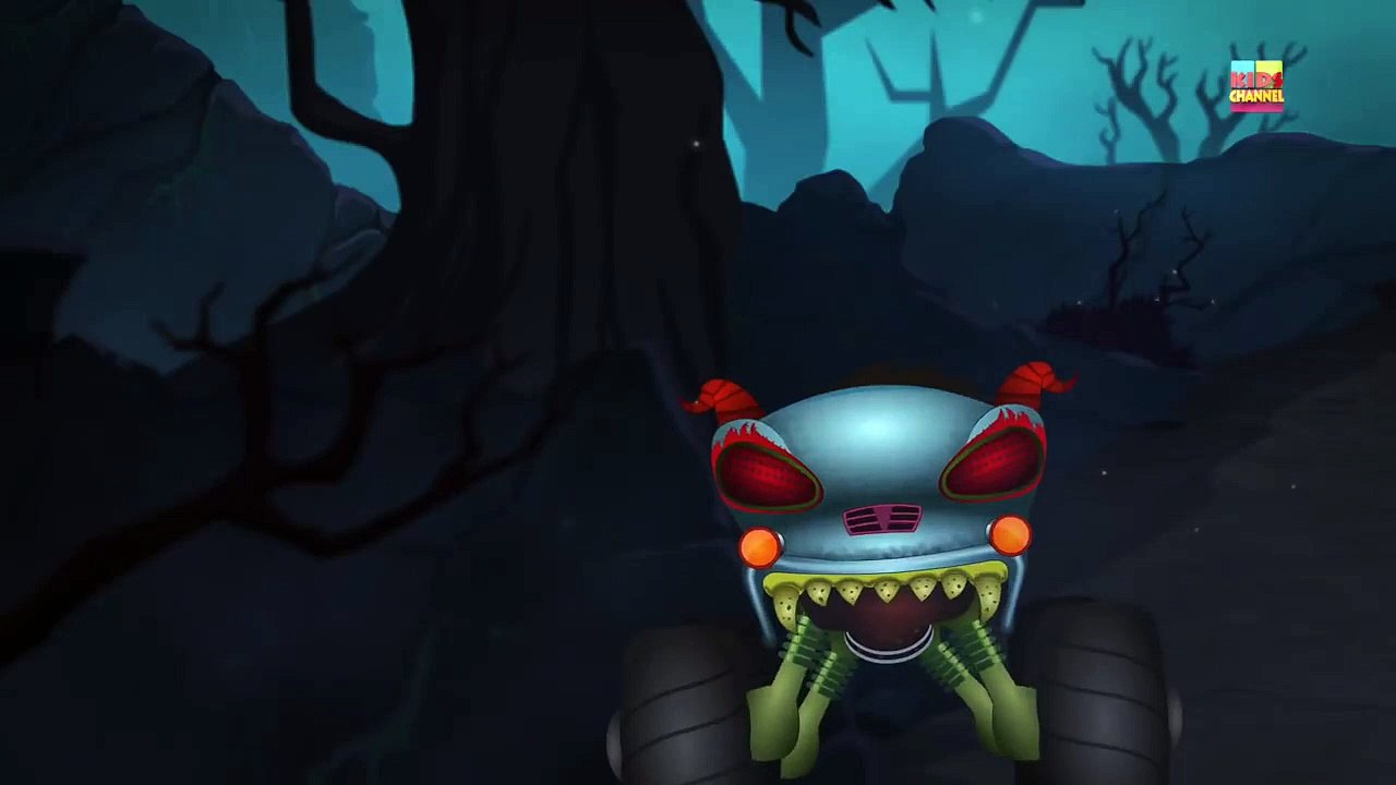 Little Red Car rhymes   Run Little Red Car Run   The Haunted House Monster Truck   E