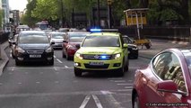 Ambulances responding in London x2 - VW Tiguan uses it's siren but another d