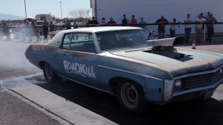 TEASER  Blown Impala vs. Turbo Rotsun! - Roadkill