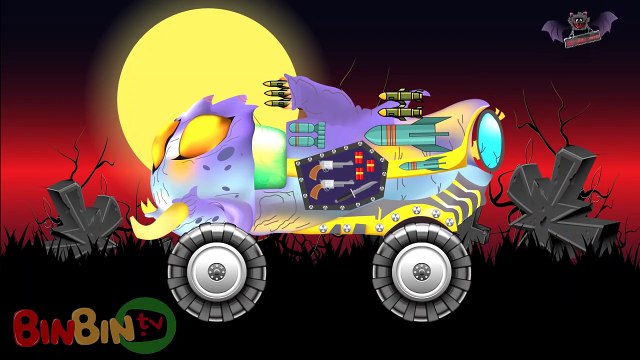 Learn Street Vehicles for Kids Scary Cars and Trucks Dump Truck Tow Truck BinBi