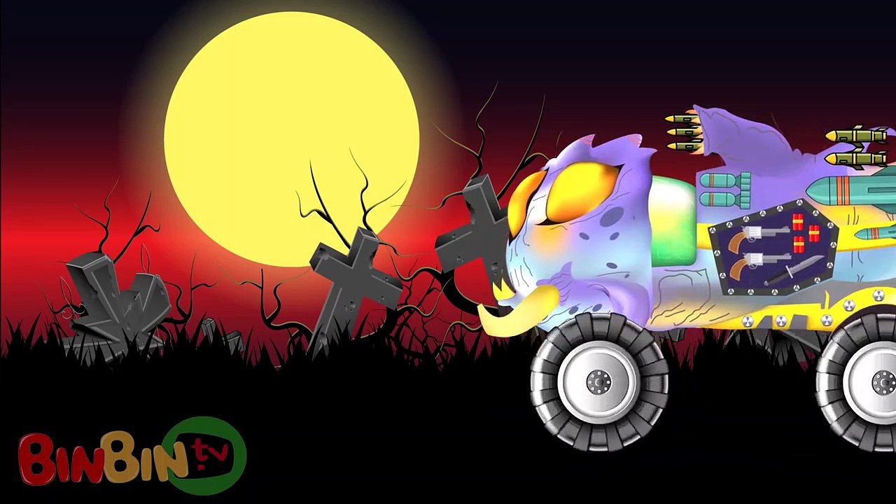 Learn Street Vehicles for Kids   Scary Cars and Trucks   Dump Truck   Tow Truck   BinBin