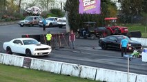 2017 Scat Pack Shaker Challenger vs 2016 Mustang Gt plus two more drag races of Scat P