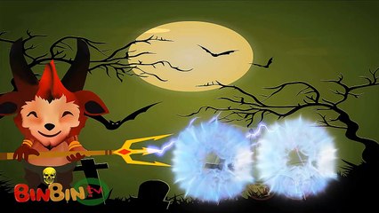 Good vs Evil   Evil Volibear Truck against Good Fire Truck, School Bus and Police Car