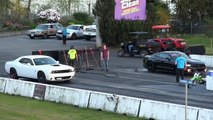 2017 Scat Pack Shaker Challenger vs 2016 Mustang Gt plus two more drag races of Sc