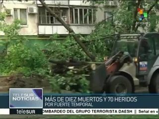 Sorpresivo temporal deja al menos 10 muertos y 70 heridos en Moscú