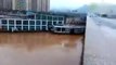 WATCH  Two Boats crash into a Bridge in China after being swept away by flood wat