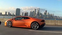 Lamborghini Huracan Revving Trump Huracan You're Fired Trumpracan at Cars and Coffee Palm