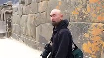 Patrice Pooyard à propos d'un mur à Ollantaytambo