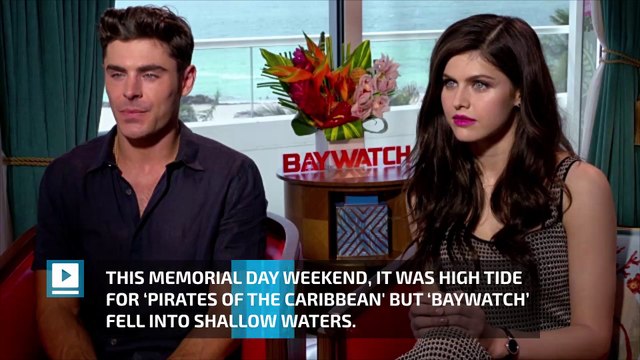 Box Office May 26-28: 'Pirates’ stay afloat while ‘Baywatch’ sinks