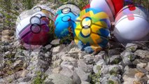 Superheroes and Pokeball - Pokemon GO! Surprise Eggs Pokeb